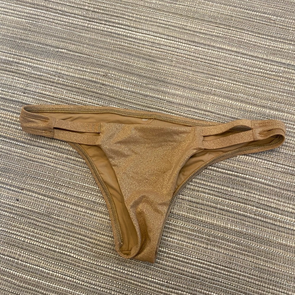 PQ gold bikini bottoms